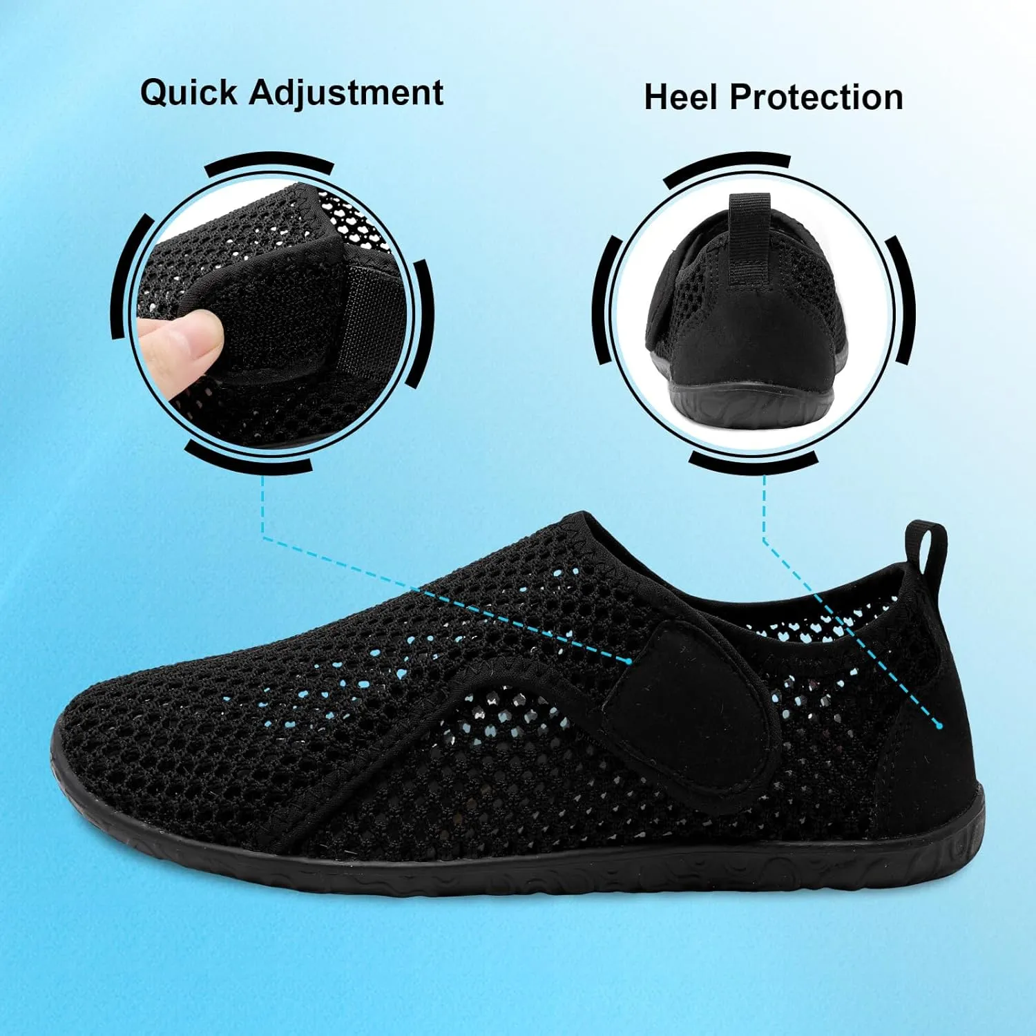 XIHALOOK Water Shoes for Women Men Quick Dry Lightweight Aqua Barefoot for Beach Swim Pool Surf Yoga Sports