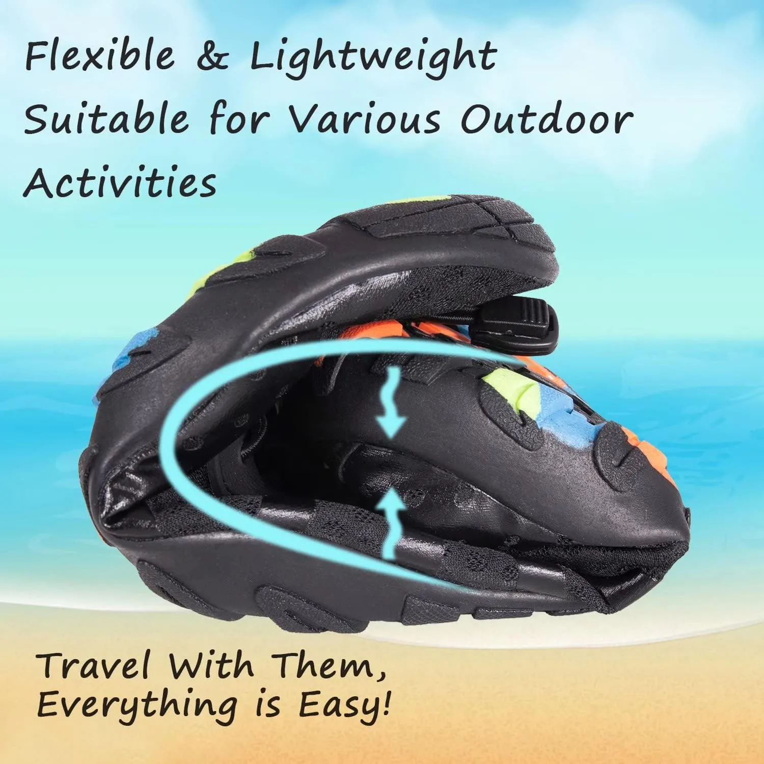 YALOX Water Shoes Men's Women's Swim Shoes Outdoor Beach Barefoot Quick-Dry Aqua Pool Socks Swimming Yoga Surfing Exercise
