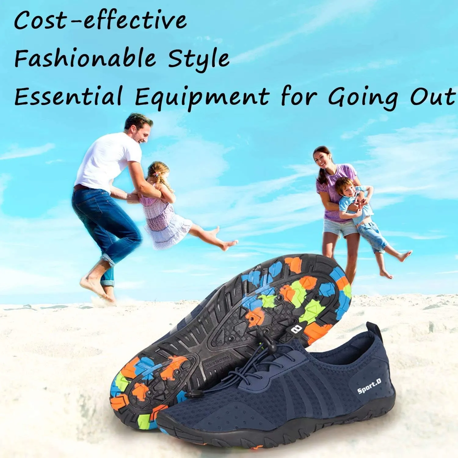 YALOX Water Shoes Men's Women's Swim Shoes Outdoor Beach Barefoot Quick-Dry Aqua Pool Socks Swimming Yoga Surfing Exercise