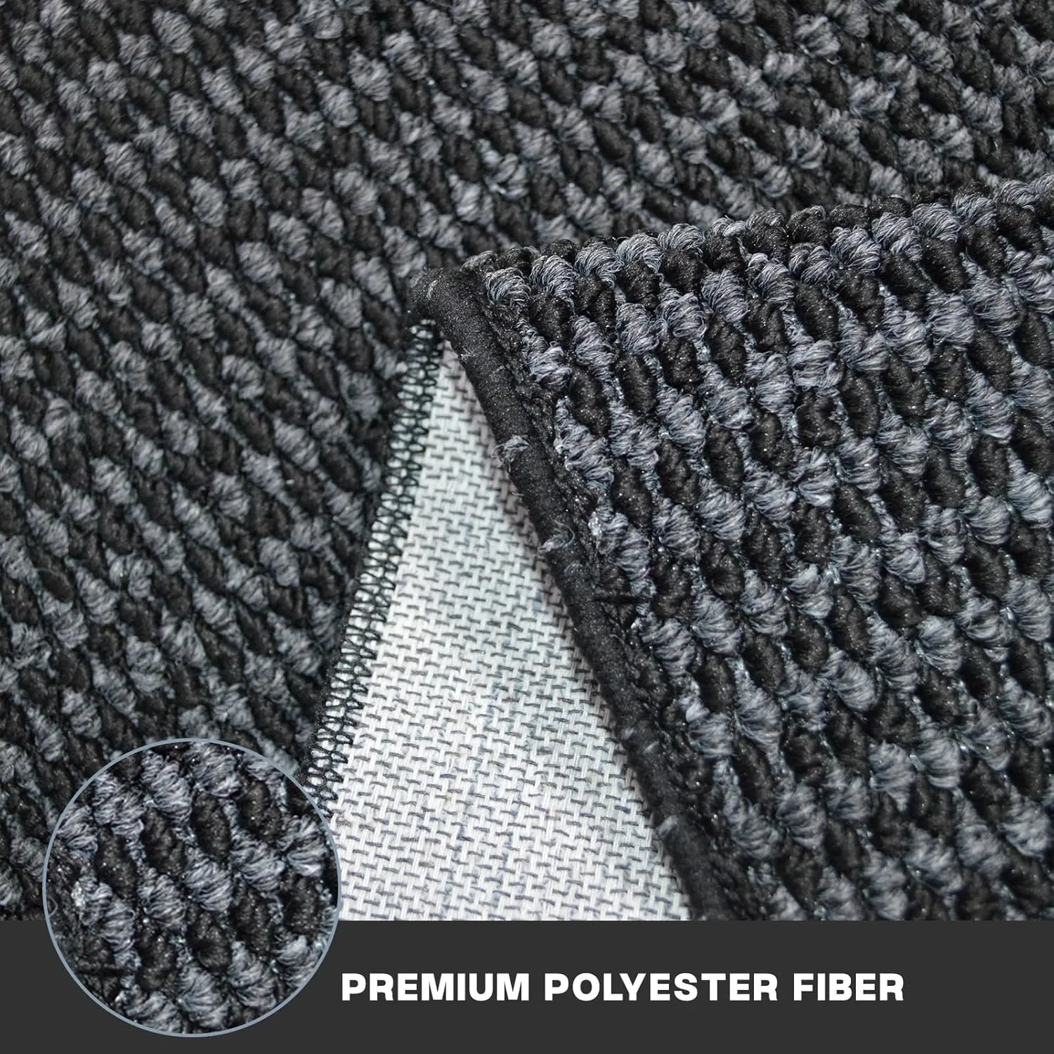 Yancorp 32"x48"Ultra Thin Bathroom Rugs Low Profile Bath Rug Fit Under Door Non Slip Large Door Mat,Machine Washable Shower Rug,Quick Dry Bathroom Floor Mat,Faux Jute Rug Super Absorbent