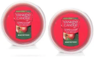 Yankee Candle 2 Pack Macintosh Easy MeltCup. 2.2 Oz.
