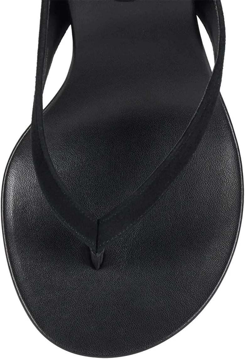YDN Women's Wedge Heel Flip Flops Sandals Open Round Toe High Heels Slip On Dressy Party Thong Shoes Size 4-16 US