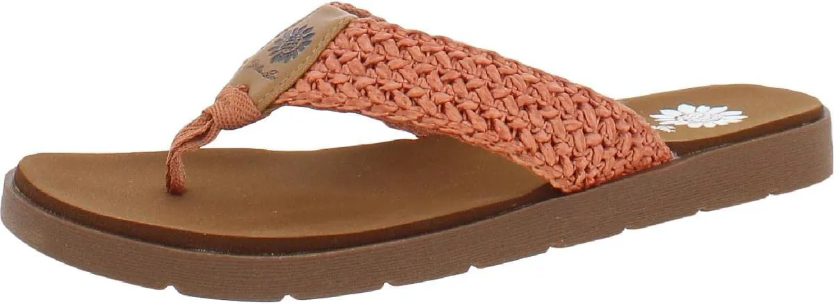 Yellow Box Fida Women's Flip-Flop - Woven Design Flip Flops with Signature EVA Footbed and Thermoplastic Rubber Outsole for Comfort