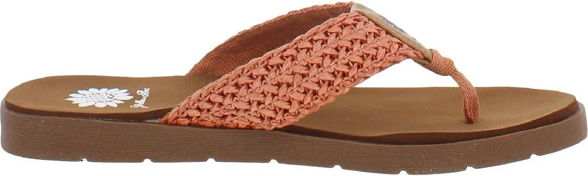 Yellow Box Fida Women's Flip-Flop - Woven Design Flip Flops with Signature EVA Footbed and Thermoplastic Rubber Outsole for Comfort