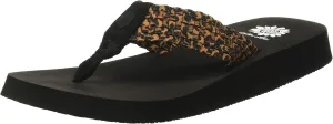 Yellow Box Soleil Women's Flip-Flop, Leopard, 8.5M