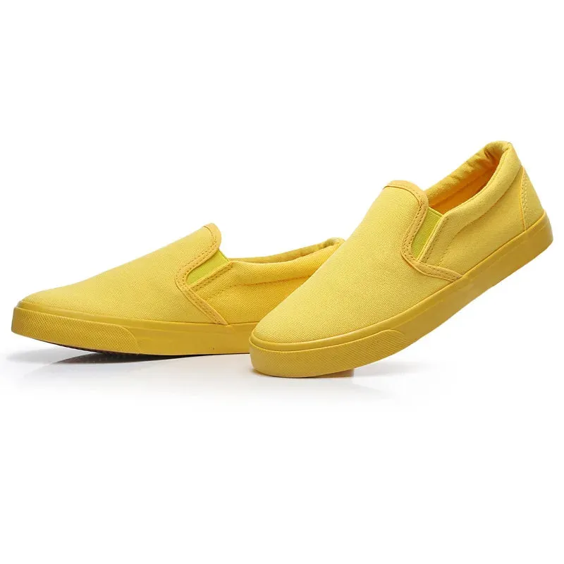 Yellow Women Breathable Canvas Shoes and Footwear Budget-conscious Flexible customer care Loafers Green Casual Student Fashion Sneaker Flat Men Shoes Orange Unisex