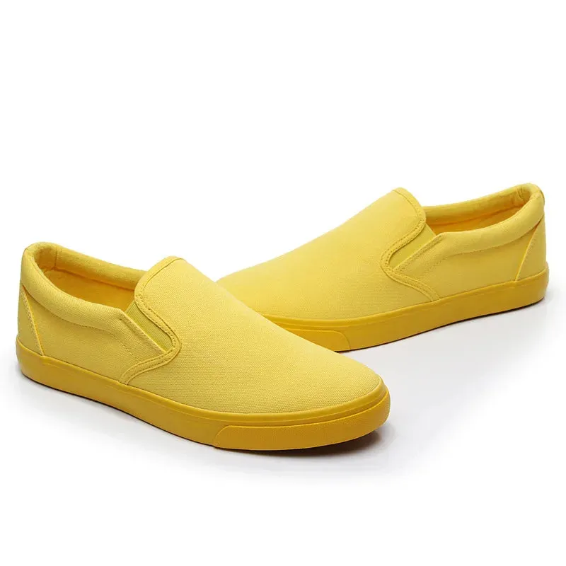 Yellow Women Breathable Canvas Shoes and Footwear Budget-conscious Flexible customer care Loafers Green Casual Student Fashion Sneaker Flat Men Shoes Orange Unisex