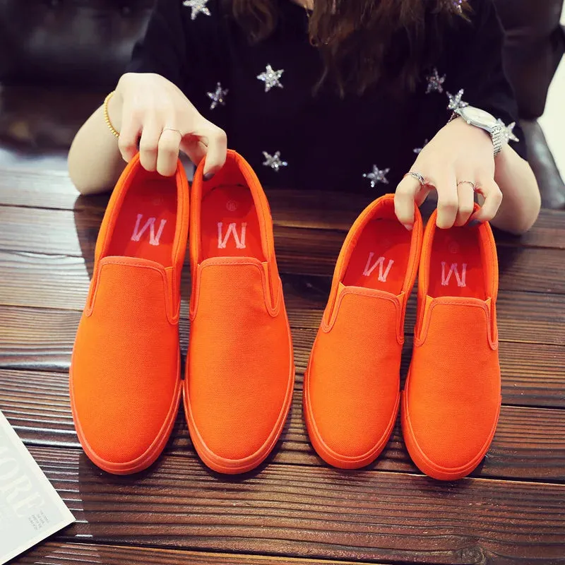 Yellow Women Breathable Canvas Shoes and Footwear Budget-conscious Flexible customer care Loafers Green Casual Student Fashion Sneaker Flat Men Shoes Orange Unisex
