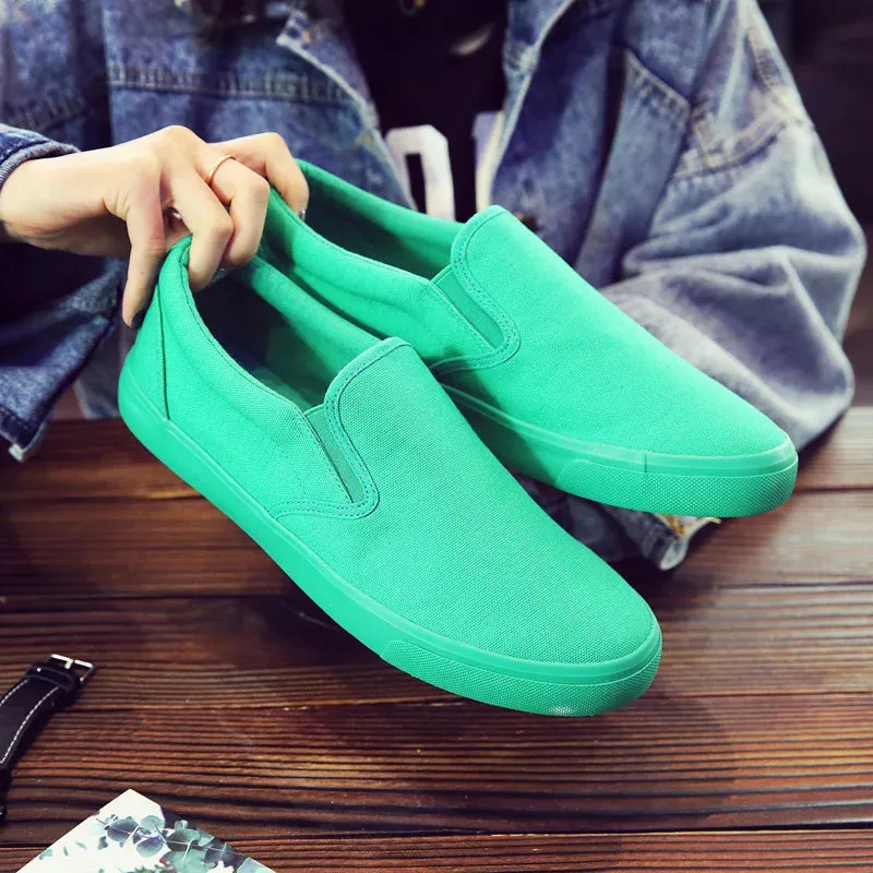 Yellow Women Breathable Canvas Shoes and Footwear Budget-conscious Flexible customer care Loafers Green Casual Student Fashion Sneaker Flat Men Shoes Orange Unisex