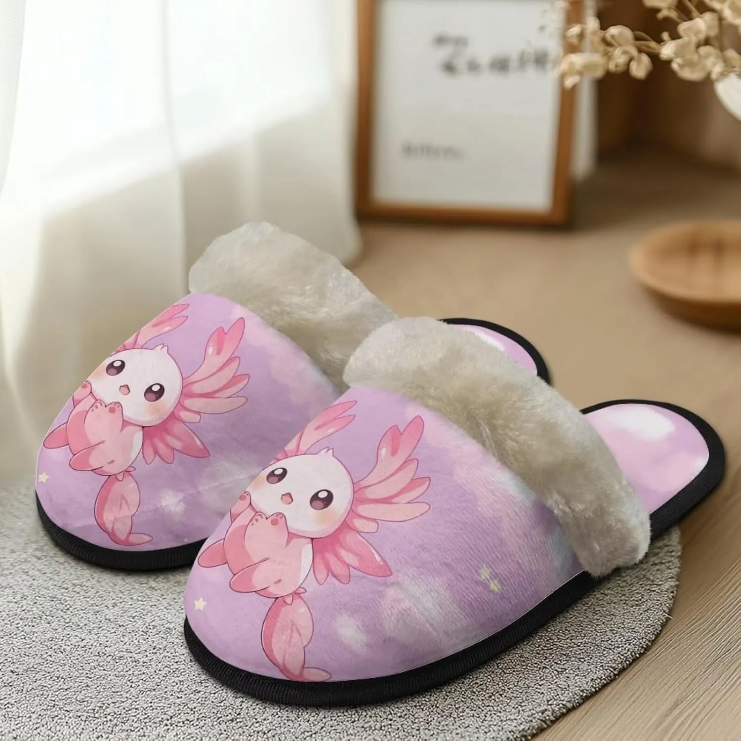 YEXIATODO Comfy House Shoes Women Size XS-XL for Girls Fuzzy Slippers for Men Cotton Slippers