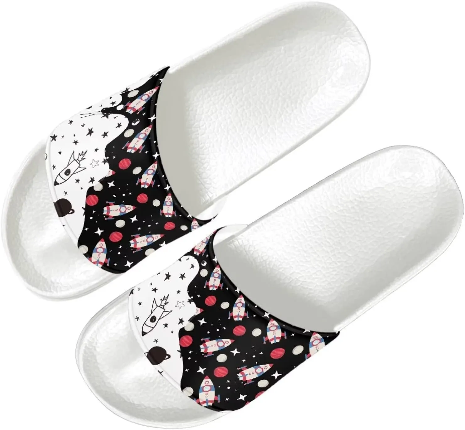 Yzaoxia Women House Slippers Outdoor Slip on Bathroom Sandals Anti Slip Comfy Beach Slippers Summer