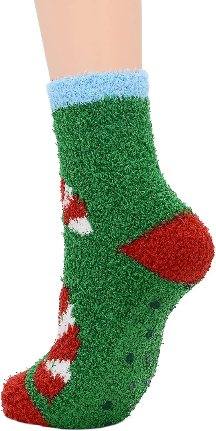 Zando Comfy Fleece Socks - Winter Grip Socks, Cozy Gifts for Women & Elderly