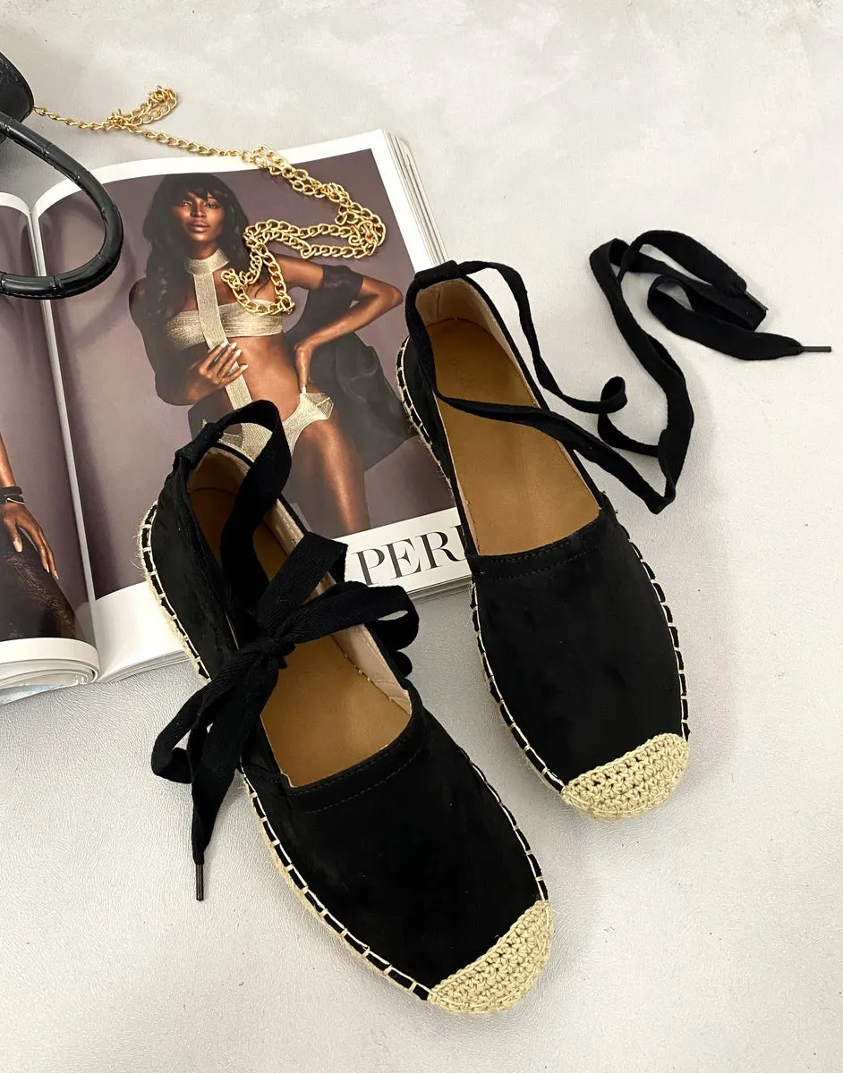 Zoya Tie Leg Espadrille Sandals
