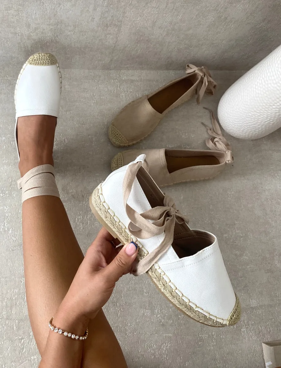 Zoya Tie Leg Espadrille Sandals