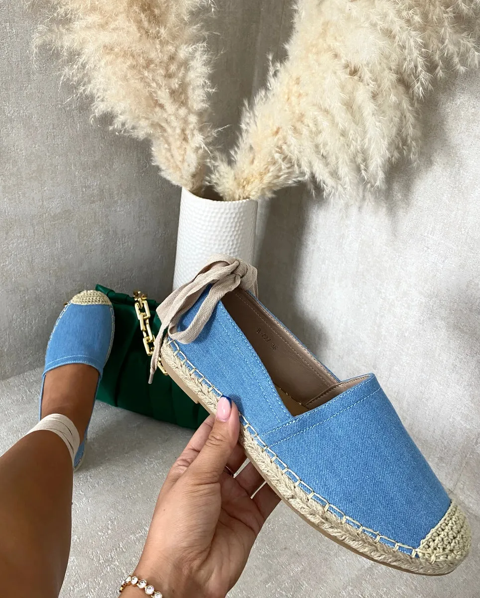 Zoya Tie Leg Espadrille Sandals
